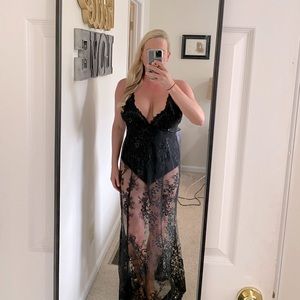 Black See Through Venus Formal Dress